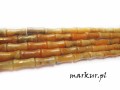 Jadeit pomarańczowy bambo 4/13 mm sznur