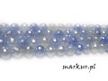 mini: Agat lazurowy platerowany fasetka kula  8 mm sznur (2)