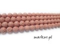 mini: Lawa wulkaniczna truskawkowa kula  8 mm sznur (1)