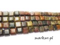 mini: Jaspis picasso kwadrat 12 mm sznur (1)