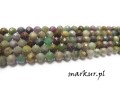 mini: Ruby zoisite Brazylia fasetka kula  4 mm sznur (2)