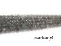 mini: Kocie oko szare fasetka kula  2 mm sznur (1)