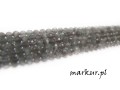 mini: Kocie oko szare fasetka kula  2 mm sznur (2)