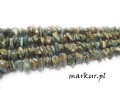 mini: Jaspis impresja morski sieczka 4 - 8 mm sznur 38 cm (1)