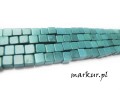 mini: Magnezyt morski kostka  6 mm sznur (1)