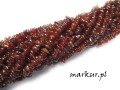 mini: Granat pomarańczowy sieczka drobna  4 - 8 mm sznur 80 cm (1)