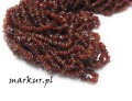 mini: Granat pomarańczowy sieczka drobna  4 - 8 mm sznur 80 cm (2)
