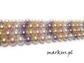 mini: Muszla lakierowana mix kolor kula  8 mm sznur (2)
