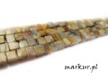 mini: Agat crazy lace kostka 6 mm sznur (2)