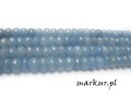 mini: Jadeit błękitny fasetka oponka 5/8 mm sznur (2)