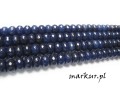 mini: Jadeit granatowy fasetka oponka 5/8 mm sznur (1)