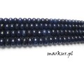 mini: Jadeit granatowy fasetka oponka 5/8 mm sznur (2)
