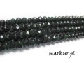 mini: Jadeit szmaragdowy fasetka oponka 5/8 mm sznur (1)