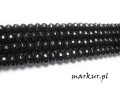 mini: Jadeit czarny fasetka oponka 5/8 mm sznur (1)