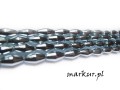 mini: Hematyt kolor błękitny bicone 6/12 mm sznur (1)