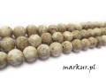 mini: Agat antyczny jasny trawiony kula  8 mm sznur (1)