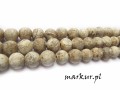 mini: Agat antyczny jasny trawiony kula  8 mm sznur (2)