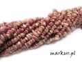 mini: Rodonit sieczka drobna  4 - 8 mm sznur 80 cm (1)