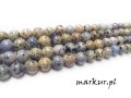 mini: Jaspis river stone niebieski kula  6 mm sznur (2)