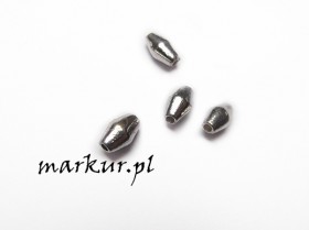 Przekładka metalowa kolor srebrny walec gładki 4/8 mm opakowanie 20 sztuk