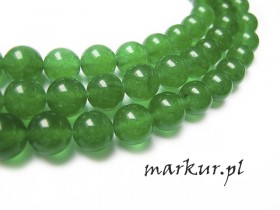 Jadeit zielony kula  6 mm sznur