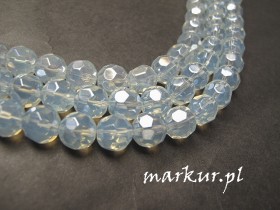 Koraliki szklane AB opal fasetka kula 10 mm sznur