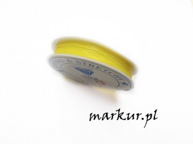 Jubilerska gumka silikonowa żółta grubość 0,8 mm szpula 8 metrów