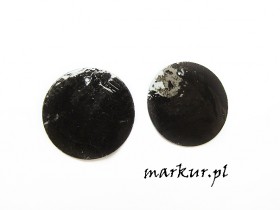 Masa perłowa czarna moneta 25 mm 5 sztuk