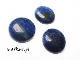 Lapis lazuli kaboszon moneta  8 mm 