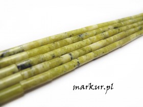 Turkus żółty pałeczki 4/13 mm sznur