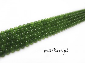 Jadeit zielony kula  2 mm sznur