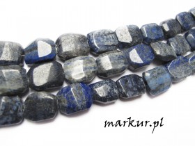 Lapis lazuli fasetka plastry 15  20 mm sznur