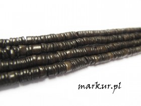 Masa perłowa talarki nieregularne czekoladowe 14/6 mm sznur