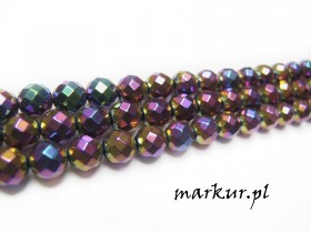 Obrazek dla: Hematyt mix kolorów fasetka kula  8 mm sznur