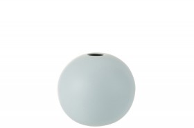 Wazon Kula Ceramiczna Pastelowy Niebieski Średni 18 cm