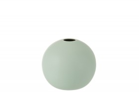 Wazon Kula Ceramiczna Pastelowy Zielony Średni 18 cm