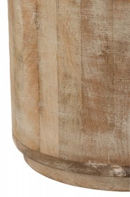 Stołek Drewno Mango Biały (36,5x36,5x47,5cm)