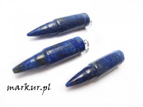 Lapis lazuli pocisk zawieszka 10/41 mm