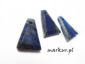 Lapis lazuli trapez zawieszka 17/25 mm