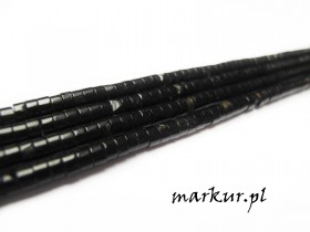 Turmalin czarny talarki 2/4 mm sznur