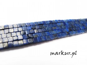Lapis lazuli kostka  2 mm sznur