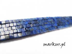 Lapis lazuli kostka  2 mm sznur