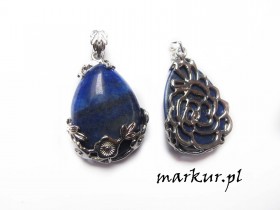 Lapis lazuli łezka zawieszka 25/33 mm