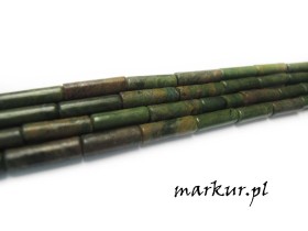 Jadeit afrykański pałeczki 4/13 mm sznur