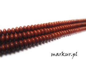 Jaspis królewski oponka  2/4 mm sznur