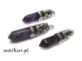 Obrazek dla: Ametyst zawieszka smok 11/56 mm