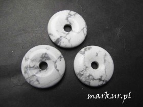Howlit biały zawieszka donuts 30 mm