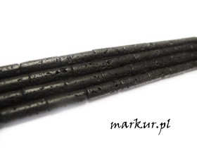 Lawa wulkaniczna czarna pałeczka 4/13 mm sznur