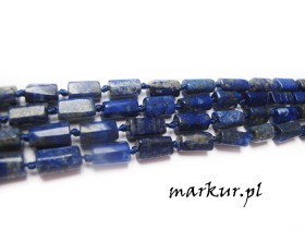 Lapis lazuli słupki nieregularne 812 mm sznur