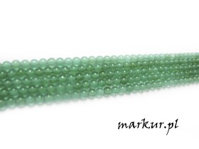 Agat zielony kula  3 mm sznur